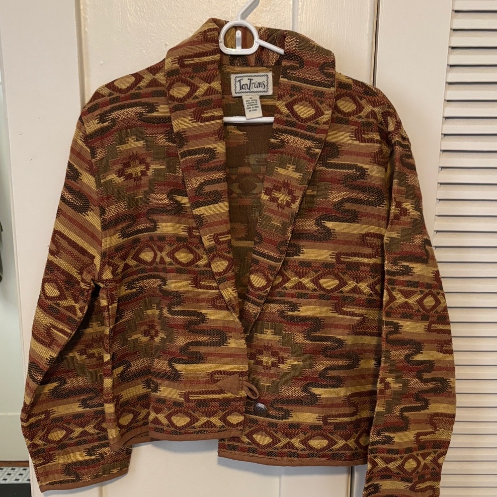 Vintage Tantrums Southwestern Tribal Cowgirl Jacket
